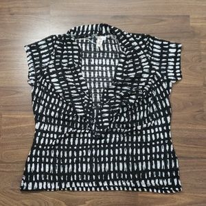 Women's Drape Front Plunging Top